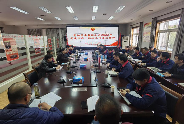 公司召開會(huì)議傳達(dá)集團(tuán)公司黨建工作、紀(jì)檢工作會(huì)議精神